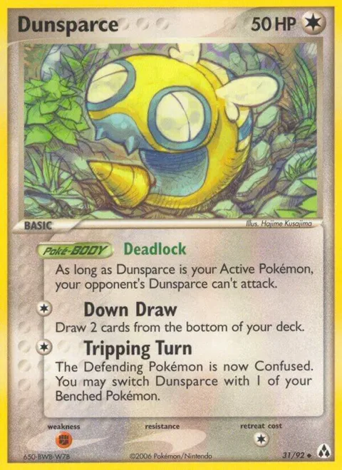 Dunsparce #31/92 Pokémon card from EX Legend Maker