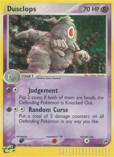 Dusclops #4/100 Holofoil Pokémon card from EX Sandstorm