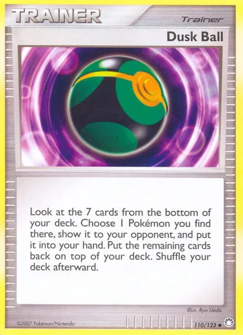 Dusk Ball #110/123 Reverse Holofoil Pokémon card from Mysterious Treasures
