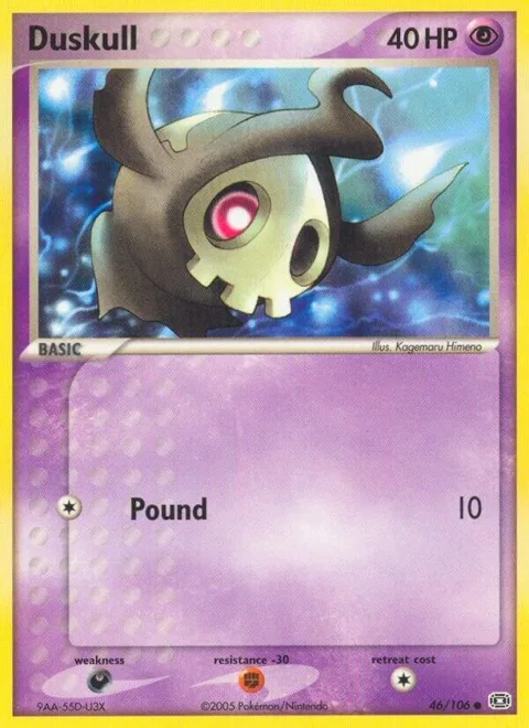 Duskull #46/106 Pokémon card from EX Emerald
