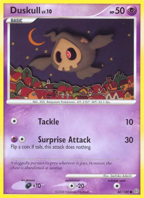 Duskull 60 #60/100 Reverse Holofoil Pokémon card from Stormfront