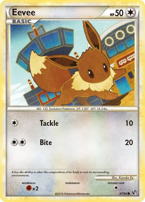 Eevee 47 #47/90 Pokémon card from Undaunted