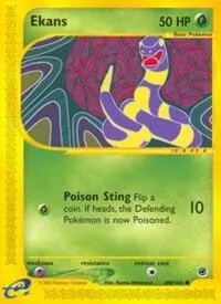 Ekans #108/165 Pokémon card from Expedition