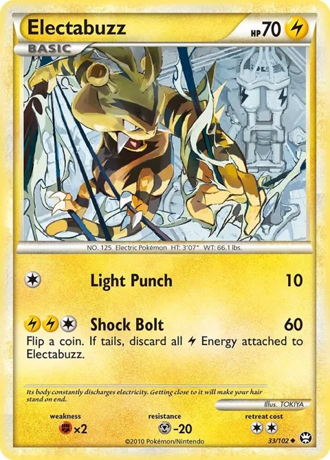Electabuzz #33/102 Pokémon card from Triumphant