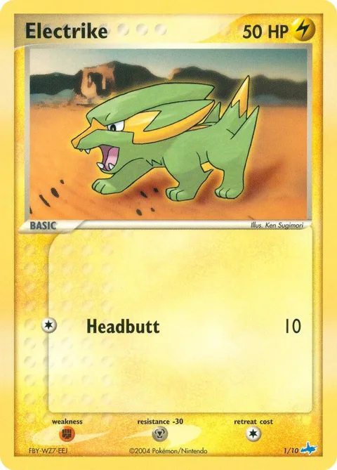 Electrike #1/10 Pokémon card from EX Trainer Kit 1: Latias & Latios