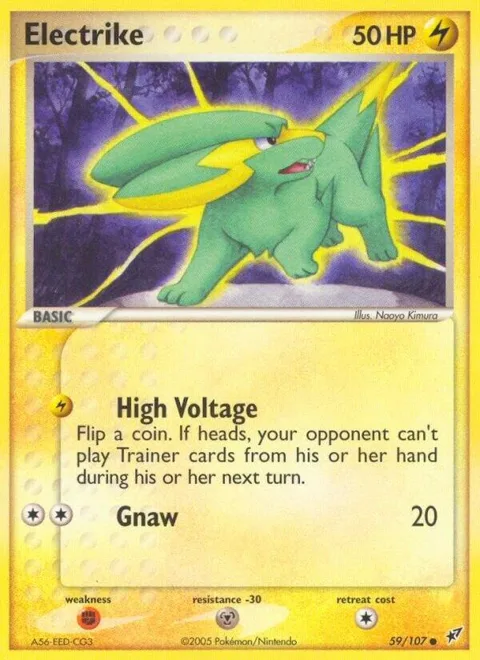 Electrike - 059/107 #59/107 Pokémon card from EX Deoxys