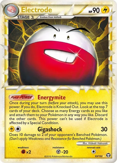 Electrode Prime #93/102 Holofoil Pokémon card from Triumphant