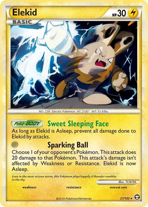Elekid #21/102 Pokémon card from Triumphant