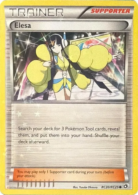 Elesa #RC20/RC25 Holofoil Pokémon card from Legendary Treasures: Radiant Collection