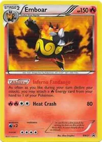 Emboar #BW21 Holofoil Pokémon card from Black and White Promos
