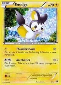 Emolga - 6/12 #006/012 Holofoil Pokémon card from McDonald's Promos 2012