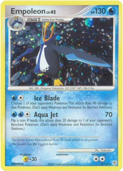 Empoleon #4/130 Holofoil Pokémon card from Diamond and Pearl