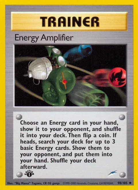 Energy Amplifier #098/105 Unlimited Pokémon card from Neo Destiny