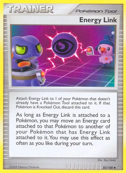 Energy Link #83/100 Pokémon card from Stormfront