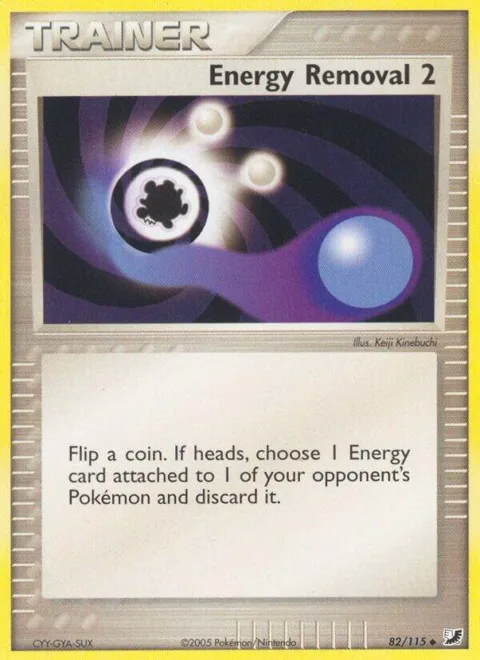 Energy Removal 2 #82/115 Reverse Holofoil Pokémon card from EX Unseen Forces