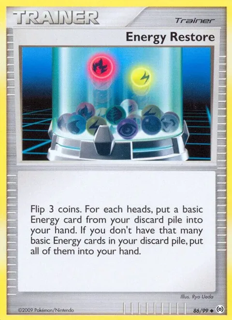 Energy Restore #86/99 Pokémon card from Arceus