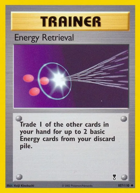 Energy Retrieval #107/110 Pokémon card from Legendary Collection