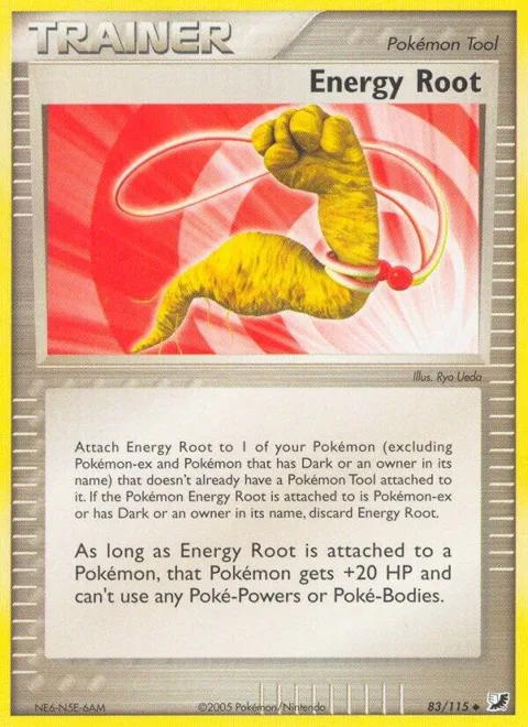 Energy Root #83/115 Reverse Holofoil Pokémon card from EX Unseen Forces