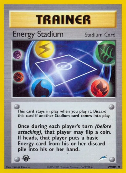 Energy Stadium #099/105 Unlimited Pokémon card from Neo Destiny