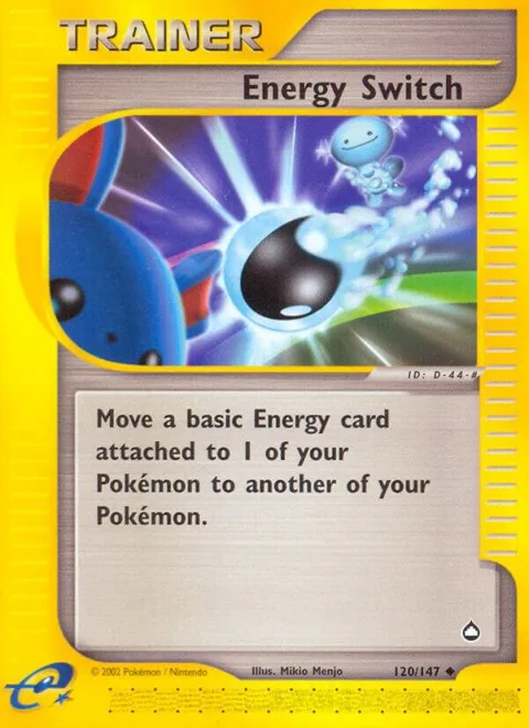 Energy Switch #120/147 Reverse Holofoil Pokémon card from Aquapolis