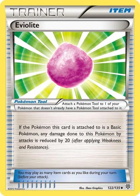 Eviolite #122/135 Reverse Holofoil Pokémon card from Plasma Storm