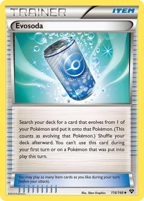 Evosoda #116/146 Reverse Holofoil Pokémon card from XY Base Set