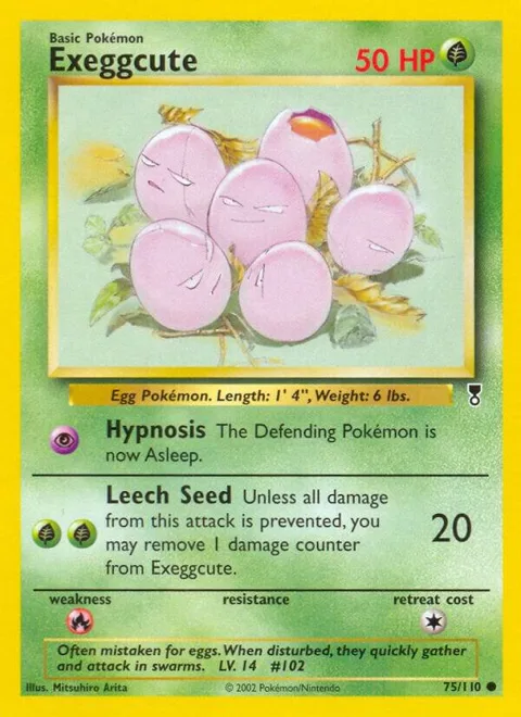 Exeggcute #075/110 Reverse Holofoil Pokémon card from Legendary Collection