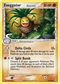 Exeggutor Delta Species #41/110 Pokémon card from EX Holon Phantoms