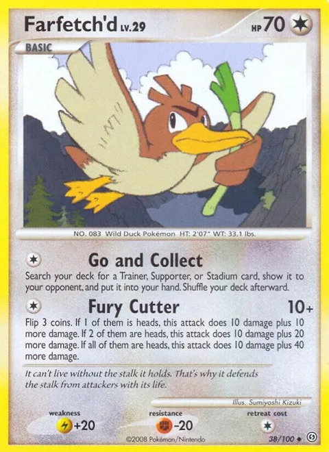 Farfetch'd #38/100 Pokémon card from Stormfront