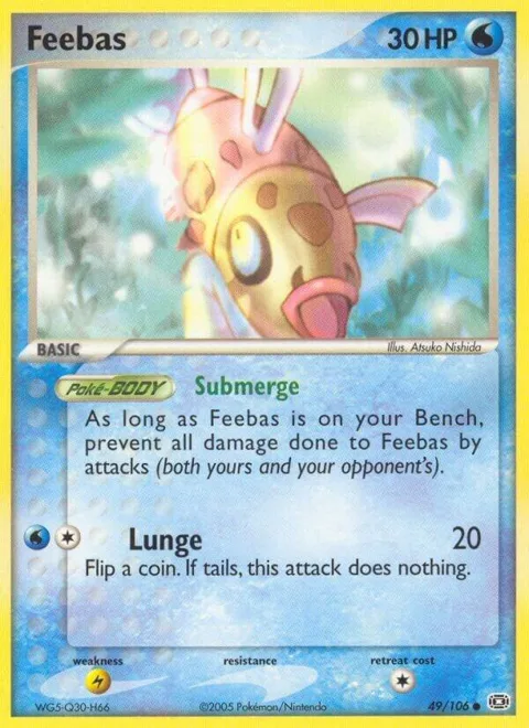 Feebas - 049/106 #49/106 Reverse Holofoil Pokémon card from EX Emerald