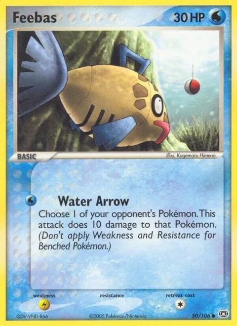 Feebas - 050/106 #50/106 Reverse Holofoil Pokémon card from EX Emerald