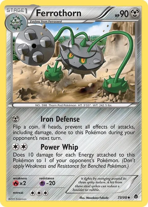 Ferrothorn 73 #73/98 Pokémon card from Emerging Powers