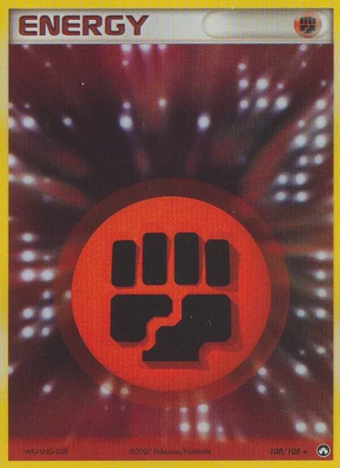 Fighting Energy #108/108 Holofoil Pokémon card from EX Power Keepers