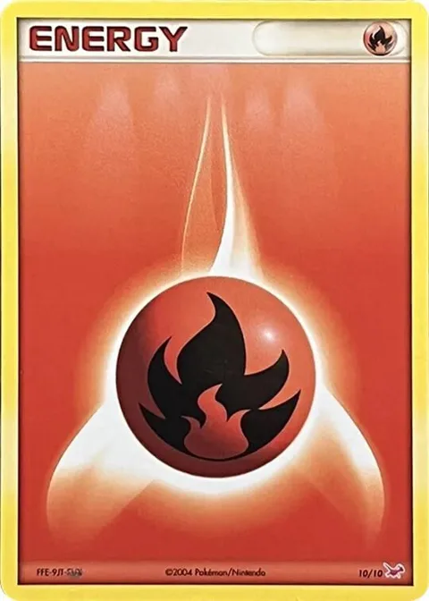 Fire Energy #10/10 Pokémon card from EX Trainer Kit 1: Latias & Latios