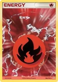 Fire Energy #106/110 Holofoil Pokémon card from EX Holon Phantoms