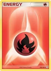 Fire Energy #124/130 Pokémon card from Diamond and Pearl
