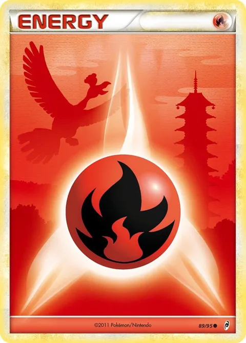 Fire Energy #89/95 Pokémon card from Call of Legends