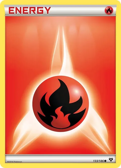 Fire Energy #133/146 Pokémon card from XY Base Set