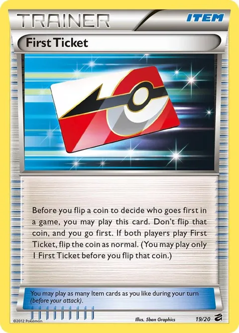 First Ticket #19/20 Holofoil Pokémon card from Dragon Vault