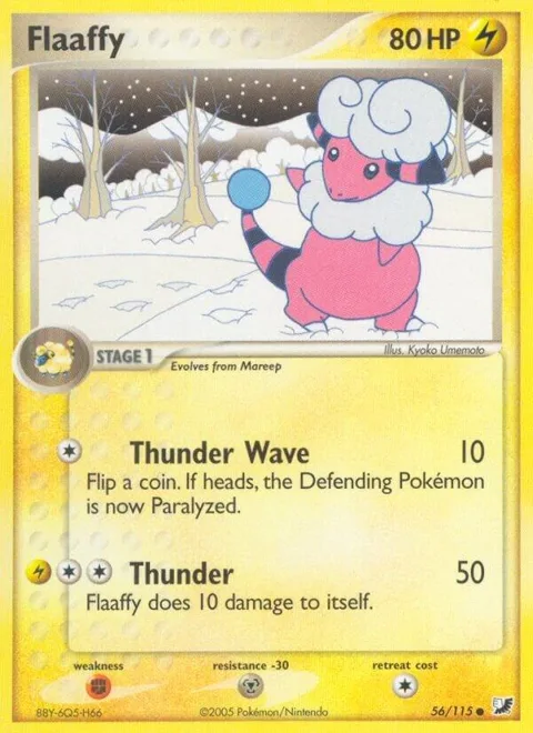 Flaaffy #56/115 Pokémon card from EX Unseen Forces