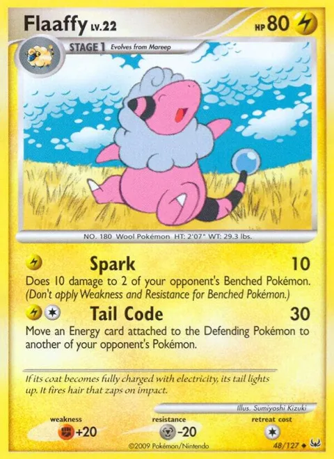 Flaaffy #48/127 Pokémon card from Platinum