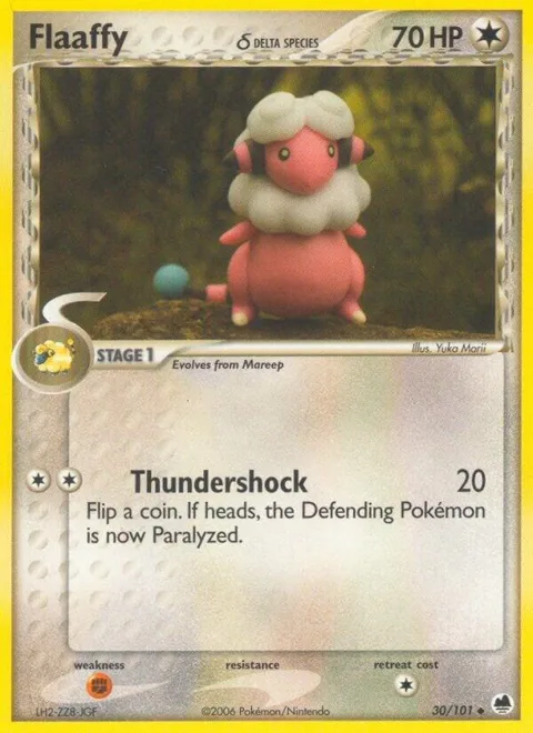 Flaaffy Delta Species #30/101 Pokémon card from EX Dragon Frontiers