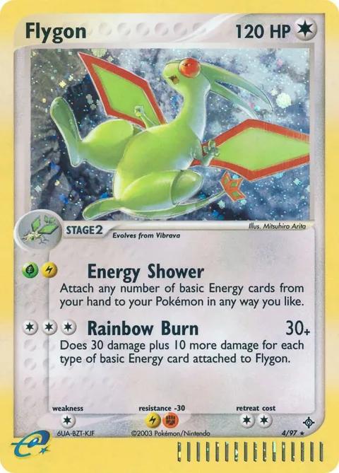 Flygon #4/97 Holofoil Pokémon card from EX Dragon
