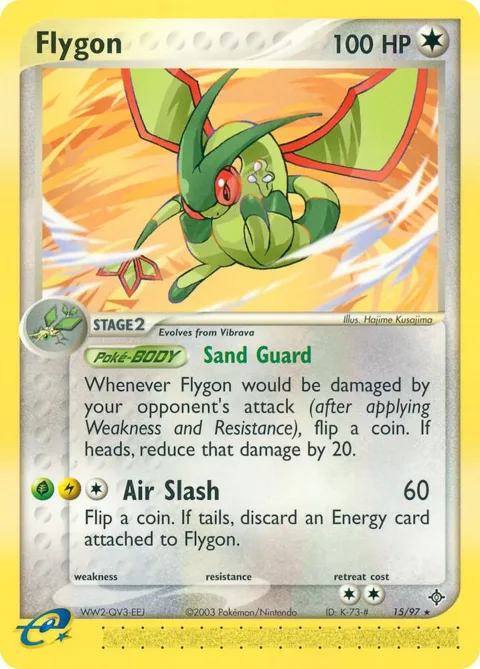 Flygon #15/97 Pokémon card from EX Dragon