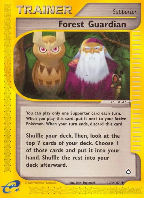 Forest Guardian #123/147 Reverse Holofoil Pokémon card from Aquapolis