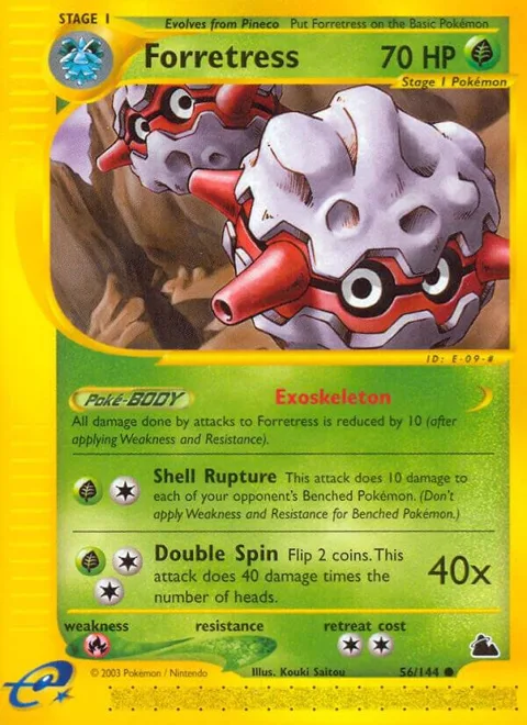 Forretress 56 #056/144 Reverse Holofoil Pokémon card from Skyridge