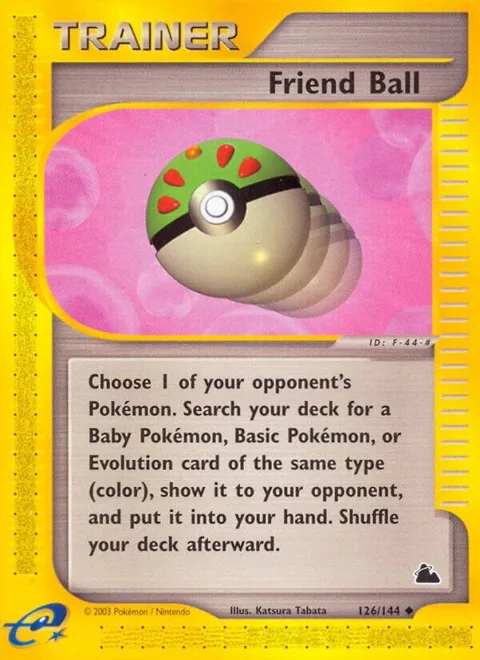Friend Ball #126/144 Reverse Holofoil Pokémon card from Skyridge