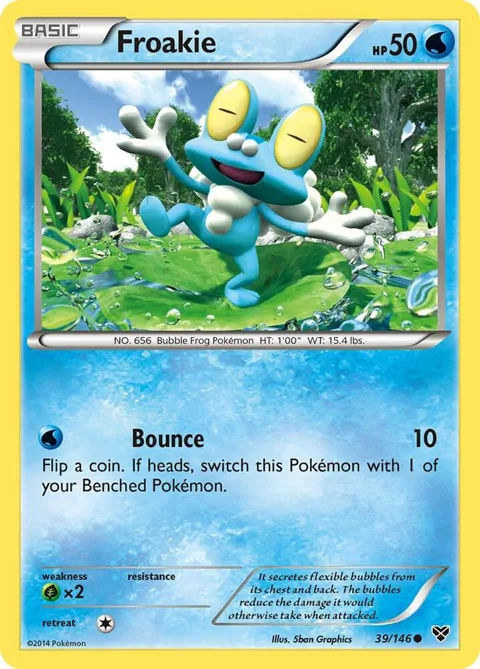 Froakie #39/146 Pokémon card from XY Base Set
