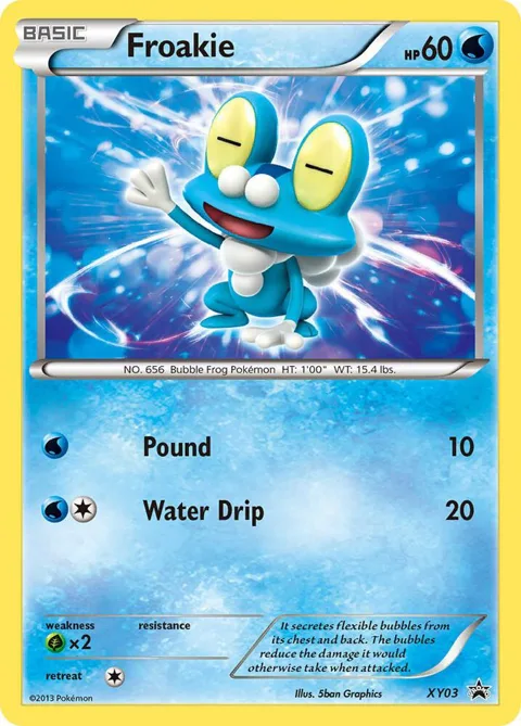 Froakie #XY03 Holofoil Pokémon card from XY Promos