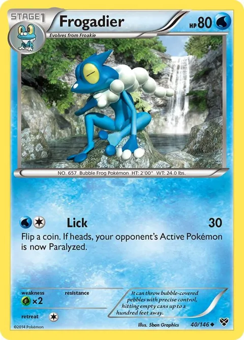 Frogadier #40/146 Pokémon card from XY Base Set